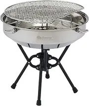 Onway TAKIBI Grill OW-4545-BLK Easy Setup Round Grill Set