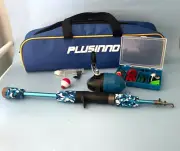 PLUSINNO Kid Fishing Pole Telescopic Fishing Rods Reel Combo Travel Kits