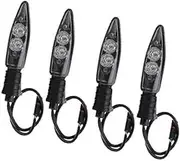Front Rear Turning Indicator Lights Front/Rear Motorcycle Turn Signal Light Indicator, for S1000 R 2014-2016 S1000 XR R1200 GS R1200 RS G310 R Motorcycle Turn Signal Lights(Black 4pcs)