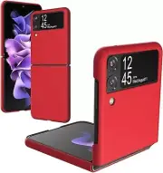 Foluu Galaxy Z Flip 3 Case, for Samsung Galaxy Z Flip 3 Slim Phone Case Red