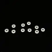 Gracilaria 10PCS RC Boat Drive Shaft Spacer Gasket Motor Shaft Plastic Washer Gasket Sleeve for RC Boat Ship DIY Model Toy Spare Parts (4x9x2mm)