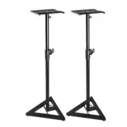 On-Stage Stands 10638 SMS6000-P Studio Monitor Stands, Black (Pair)