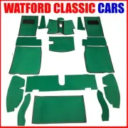 MG MIDGET & SPRITE 1968 - 1980 Full Carpet set - Green / Black Piping