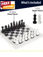 Handmade Marble Chess Set with Handcrafted Marble Chess Pieces for professionals