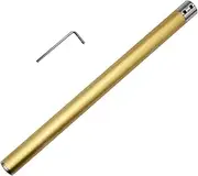 Golden Aluminum alloy Interchangeable Handle with 12mm Aperture for Dirtech Woodturning Tool DT Carbide Wood Lathe Tool Hollower Finisher Rougher Detailer Parting Sanding Tools Bar with Small wrenches