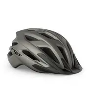 MET Crossover Helmet Titanium/Matt with LIGHT