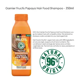 義大利製 Garnier Papaya Hair Food Shampoo 木瓜素洗髮乳 受損無光澤髮 新品
