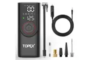 TOPEX 12V Car Tyre Inflator Portable Air Compressor Cordless Air Pump Dual Power Electric Tyre Pump