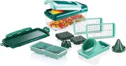 Nicer Dicer Fusion Smart Vegetable Cutter Set 12 Pieces Cubes Sticks Quarter Eighth Julietti