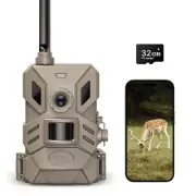 4G Cellular Trail Camera,20MP Hunting Camera with No Glow 940nm IR Led Night ...
