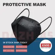10/50/100 Pcs Black KN95 Protective 5 Layer Face Mask Disposable Masks