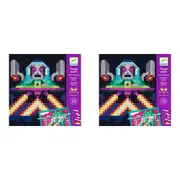 2x Djeco Paper Invaders Weaving Kids/Childrens DIY Creative Craft Kit Set 5y+