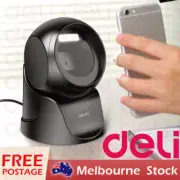 Deli Stand Barcode Scanner 1D 2D QR Code Screen Scanable Gun CMOS Code Reader AU