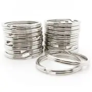 Wholesale 500 Key Rings Silver Metal Split Rings 28mm 1 1/16" Bulk Locksmith New