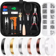Wire Wrapping for Jewelry Making, Repair and Beading Supplies Kit with Craft Rin