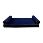 STYLE V5 Full Velvet Contrast Indoor Daybed Mattress Pillow |COVER ONLY| 373