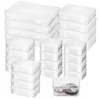 24 Pcs Plastic Box Set Clear Candy Boxes Pantry Storage Containers