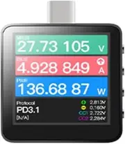 domoi Power-Z KM003C Portable USB-C Fast Charging Tester PD3.1 QC5.0 Digital Voltmeter And Ammeter Power Bank Tester
