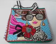 Brighton Sparkle and Shine Tote Canvas Tom Clancy Design NWT
