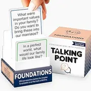 200 Foundational Conversation Starter Cards for Couples - Fun Relationship Card Game to Build Love and Marriage on a Solid Foundation - Perfect Wedding, or Engagement Present for Couples