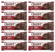 Quest Nutrition Chocolate Brownie Quest Bar Protein Bar Snack x 10