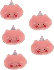 STOBAZA 5pcs Minimalist Small Bowl Charming Pig Ceramic Sauce Bowl Perfect for Condiments Mini Meals