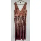 Ever Pretty Velvet Sequin Evening Dress 26 Ombre Mauve Pink Formal Mermaid Maxi
