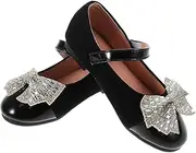[Minkissy] 1 Pair Bowknot Shoes for Comfortable Flat Design for Daily Wear Inner for Foot Soft and Cozy for Young Feet