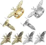 AKOOSY 6Pcs Decorative Bee Lock for Bags Durable Twisting Turn Locks Unique Purse Closure Buckles Bag Accessories for Handbags and DIY Projects Easy Installation