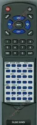 Replacement Remote for PANASONIC CTP2780SF, EUR50725