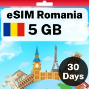 eSIM Romania - 5 GB - 30 Days - Travel eSIM | QR code activation