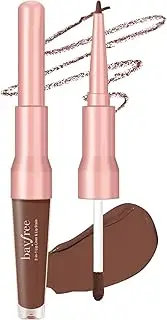 2-IN-1 Lip Liner and Lip Stain, High Pigmented Long Lasting Velvet Lip Tint, Well-Defined Lipliner, Weightless Waterproof Not Animal Tested, Matte Finish Makeup