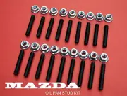 22 MAZDA OIL PAN BOLT STUD KIT 12A 13B ENGINE RX7 FD3S FC3S SE3P ROTARY (for: Mazda)