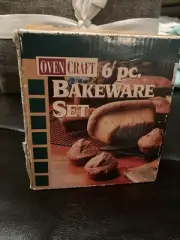 Vintage OvenCraft 6 Pc Bakeware Set, New In Box, Package Unopened