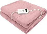 Bambury Heated Throw,120x160cm,Blush
