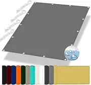 Waterproof Sun Shade Sail 3.5 x 3.5 m with 98% UV Block Sun Protection Shade Cover Awning for Outdoor Patio Party Light Grey Shade Sail with Grommets and Rope