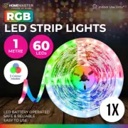RGB LED Strip Lights Remote Controlled Various Modes 1m Home Master® AU