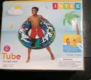 Intex 48 inch River Rat Inflatable Tube Pool Raft Lake River