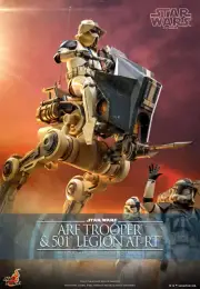 CLONE WARS~ARF TROOPER & 501st LEGION AT-RT~1/6 FIGURE SET~TMS091~HOT TOYS~MIBS
