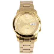 Men's Classic Sports Seiko 5 Automatic Gold-Tone Stainless Steel Watch SNKK20K1