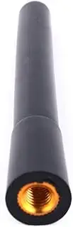 Car Truck Black Short Stubby Antenna AM FM Radio Aerial Mast 5mm and 6mm Screw in Type Stubby Aluminum Radio Antenna Replacement for Cars with Screw Type Antenna Base