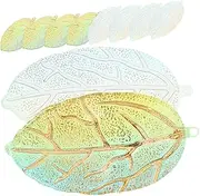 [LALAFINA] 10pcs Acrylic Leaf Charms Jewelry Making Charms Diy Necklace Earring Supplies