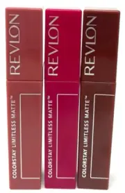 (3) Revlon Colorstay Limitless Matte Liquid Lipstick Sealed Unique No Repeats