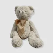 $76 Bearington Collection Kids Ivory Big Huggles Plush Stuffed Animal Teddy-Bear