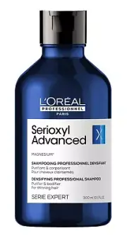 L'OREAL SERIOXYL ADVANCED PURIFIER & BODIFIER SHAMPOO FOR THINNING HAIR 300 ML .