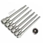 150mm Socket Magnetic Nut Driver Set Drill Bit Adapter 1/4'' Hex Shank 5-19MM