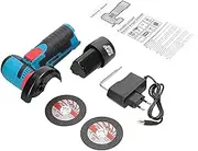 19500RPM 12V Rechargeable Mini Angle Grinder, 800W Handheld Lithium Battery Cordless Polishing Cutting Machine