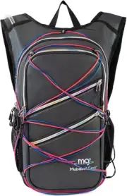 Hydration Backpack Pack with Cool Lights, 2L Water Bladder, Lightweight Bag for