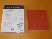 Stampin'Up! GLAD WE'RE FRIENDS cling stamp set (158787) NEW