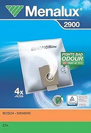Menalux Duraflow 2900 Vacuum Cleaner Bags Pack of 4